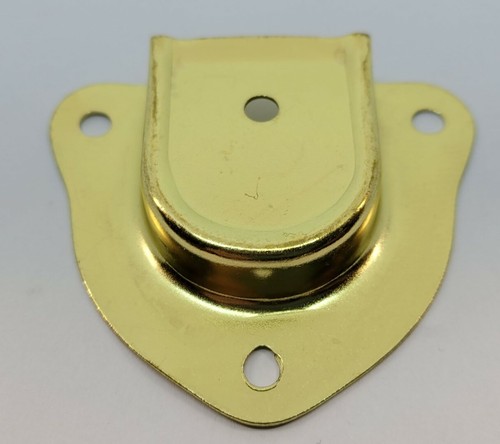 Mango de cuero bucle extremo tapa maletero cubierta pecho latón níquel antiguo de colección - Imagen 17 de 30