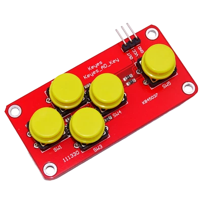 MMTRADE AD Keyboard Button 5 Tastern Modul Tastatur Gamepad Analog für Arduino Raspberry