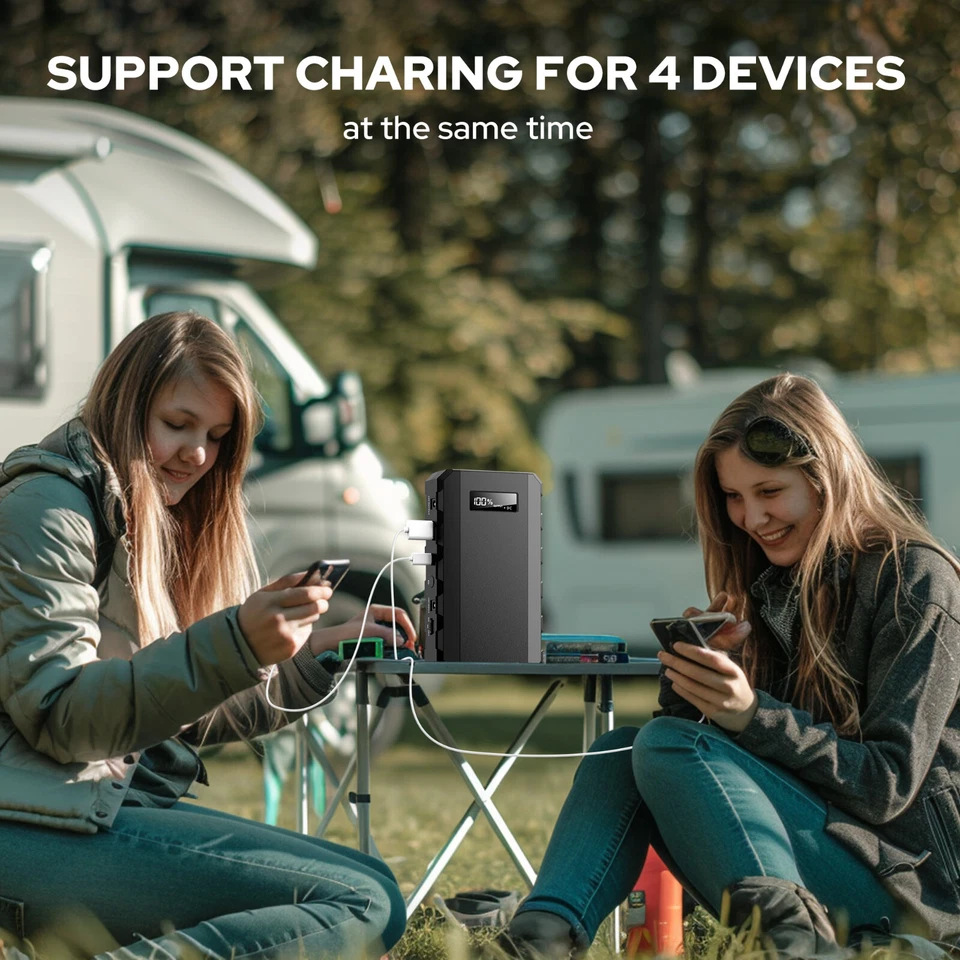 AC DC Portable Power Bank 65W 88.8Wh Outdoor Camping Trip Backup Battery Charger - Image 3 of 4