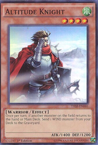 Yu-Gi-Oh Card - THSF-EN046 - ALTITUDE KNIGHT (super rare holo) LP - Picture 1 of 1