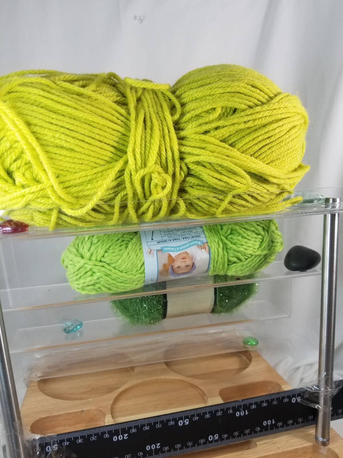 3 Green YARNs BEE SCRUBOLOGY 2.0 GREEN Polyester 174 yds Dish Cloth