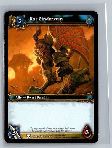 2006 World of Warcraft Azeroth 192/361 KOR CINDERVEIN