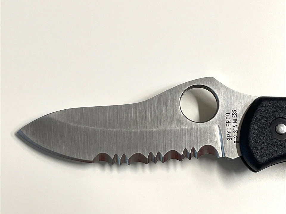 Spyderco C33PSBK Pro-Grip Folding Knife G-2 Integral Clip Seki-Japan 1994 - Image 2 of 4
