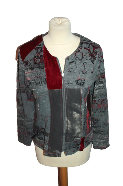 VESTE ZIPPEE FEMME °°°  CHRISTINE LAURE  °°° TAILLE 1