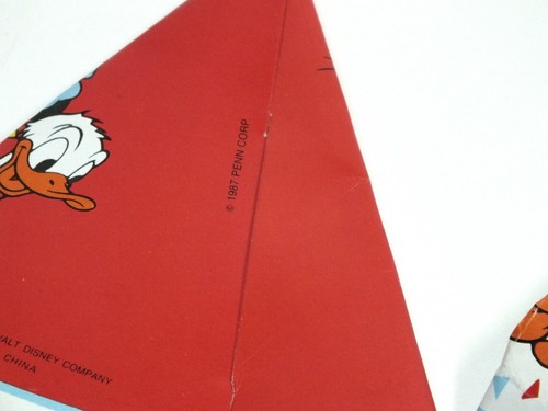 Vintage Disney Birthday Party Hats 1980s Mickey Minnie Mouse Goofy Ephemera - Picture 6 of 12