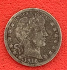 1915 D Barber Quarter Dollar USA