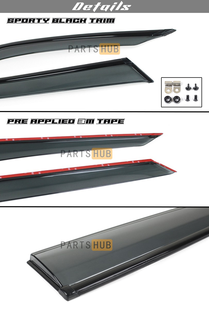 4 stks auto windgeleiders voor Ford EXPLORER U625 2020-2022, autoruit zonneklep regenscherm windscherm auto-accessoires wind regen deflector