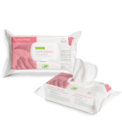 Dr. Schumacher Desoderm Care Wipes Feuchtpflegetücher 80 Stück Reinigungstücher 