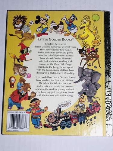 Vintage 1996 Elmo’s 12 Days Of Christmas Little Golden Book Sesame Street V Good - 第 2/7 張圖片