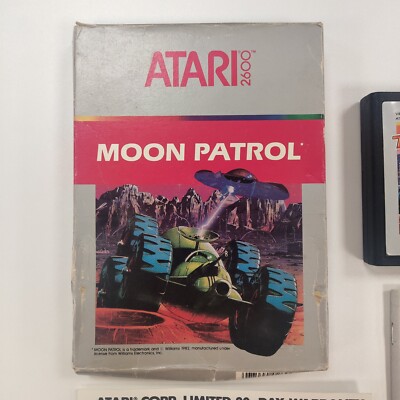 Jeu Vidéo Moon Patrol Pour Atari 2600 - Cartouche Seule, Bon état, Version PAL