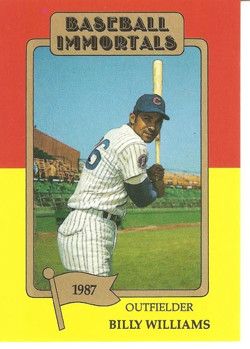 1980 TCMA BASEBALL IMMORTALS BILLY WILLIAMS BASEBALL CARD  #197