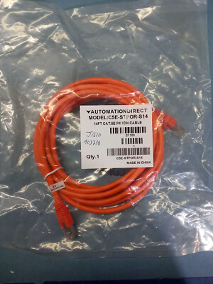 C5E-STPOR-S14 AutomationDirect Cat5e Ethernet straight-through patch cable