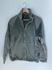 Polartec Mens Military Issued Fleece Jacket Full Zip Gray Green Sz Med Navy Army