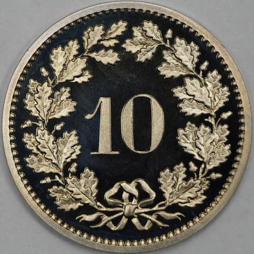 1978 Switzerland 10 Rappen Proof, Mintage of 10000 - Picture 2 of 2