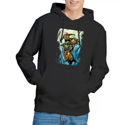 Tmnt Cool Rainbow Warriors Hoodie S-2XL, schwarz