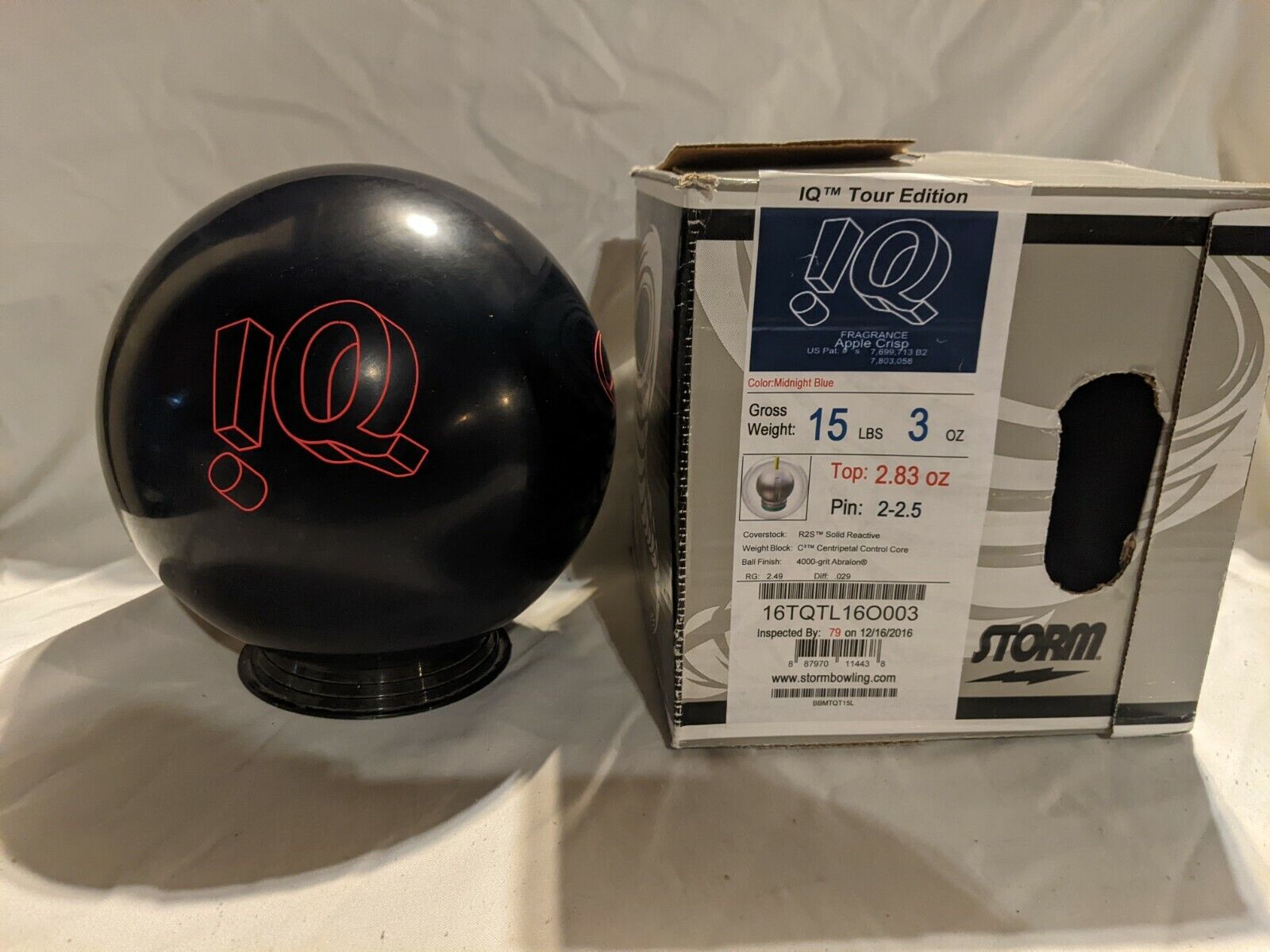 15lb Storm IQ Tour Bowling Ball NEW! MADE IN 2016