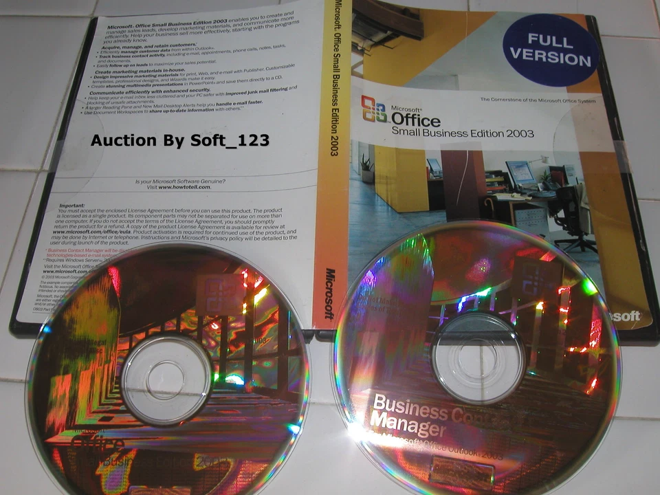 Microsoft Office 2003 Small Business Edition SBE For 2 PCs Full =NEW RETAIL BOX= - Image 3 of 4