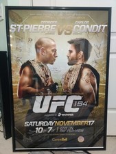 George St-Pierre Vs Carlos Condit UFC 154 PPV 20+ Autographed Poster #58 OF 125