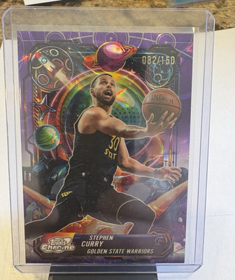 2025-26 Topps Cosmic Chrome Stephen Curry Propulsion #PRP-3 Purple Nebula /150