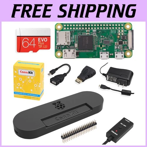 Complete Raspberry Pi Zero W Wireless Kit 64GB Edition