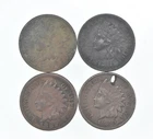 Lot of 4 STRONG Liberty 1881 1881 1881 1889 Indian Head Cent Lot *023