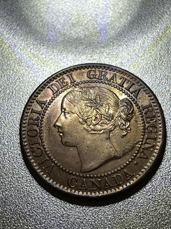 Canada 1859 Double Punch Narrow 9 DPN9 T.2 - Image 2 of 3