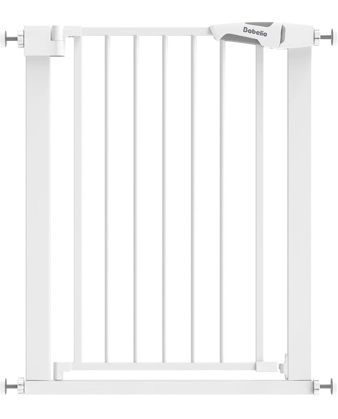 BABELIO 26-28.5 Inch Narrow Easy Install Baby Gate,30 Inch Tall Auto-Close Metal