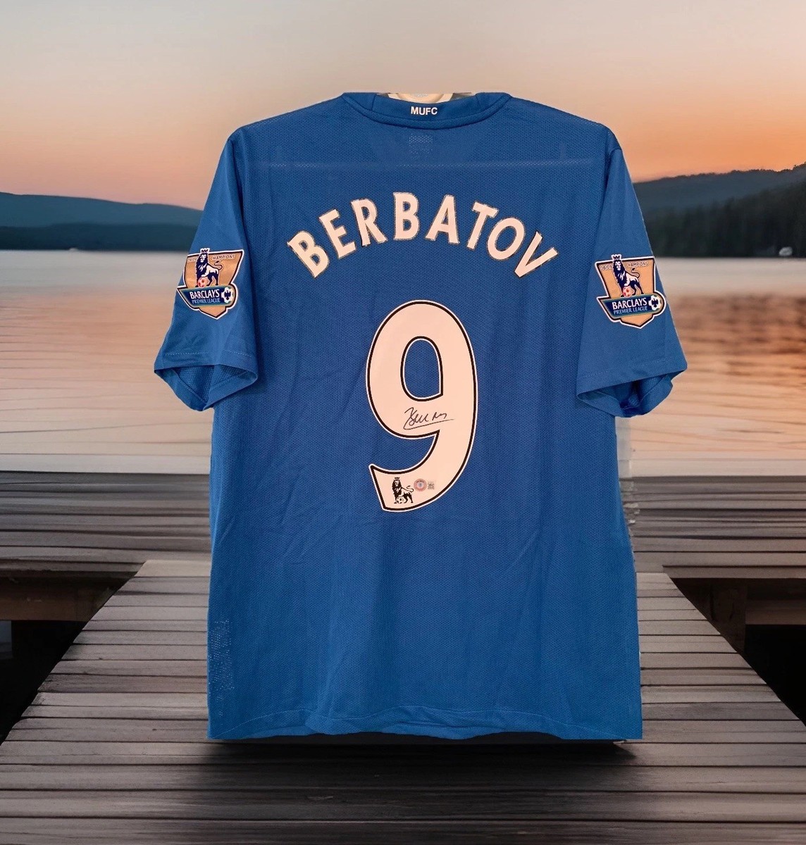 Dimitar Berbatov Signed Manchester United 2008/09 Third Jersey