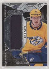 2018-19 SPx UD Black Rookie Trademarks Relics 79/299 Eeli Tolvanen #RT-ET d4e