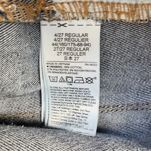 Gap Universal Jegging Sky High Jeans Womens 27 4R Stretch Blue Skinny - Picture 8 of 11
