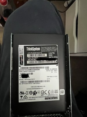 Lenovo ThinkSystem Interne SSD 3,84TB 2,5'' SATA 6Gb/s (FRU 02JG547)