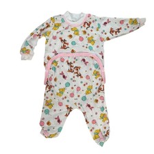 Sears Disney Vintage 90s Winnie the Pooh Piglet Tigger Pajamas 9 Months - FLAW