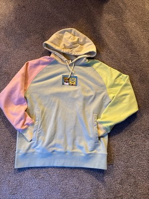 Teddy Fresh X SpongeBob SquarePants Hoodie Colorblock Paster Easter Size L