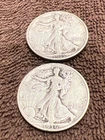 (2) Walking Liberty Half Dollars 1935 S And 1936 D No Reserve/ 3 Day Auct