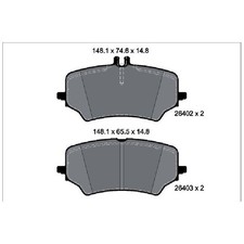 Satz Bremsbeläge Bremsklötze hinten für Mercedes EQS V297 X296 G Class 268739