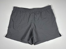 Columbia Swim Trunks Men Large Gray Nylon Elastic Waist Beach Outdoor