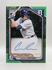 2024 Bowman Sapphire Edition #BSPA-CR Carson Rucker Chrome Sapphire Auto #/99