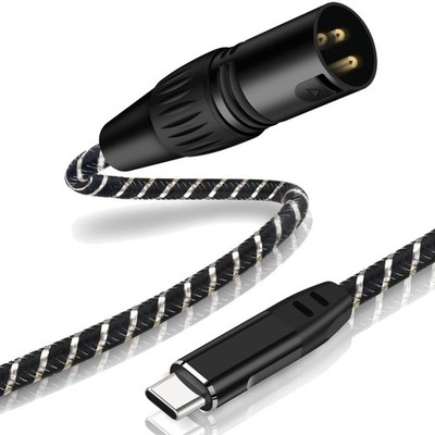 USB C auf XLR Kabel, 2M, Audiokabel, Stereo, Verstärker, Lautsprecher, Mischpult