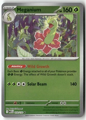#010/132 - Meganium - Rare,Holo BB123 P3RH Lightly played