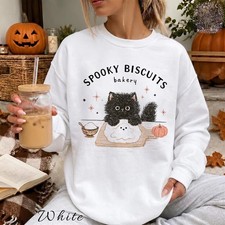 Black Cat Baking Halloween Sweatshirt