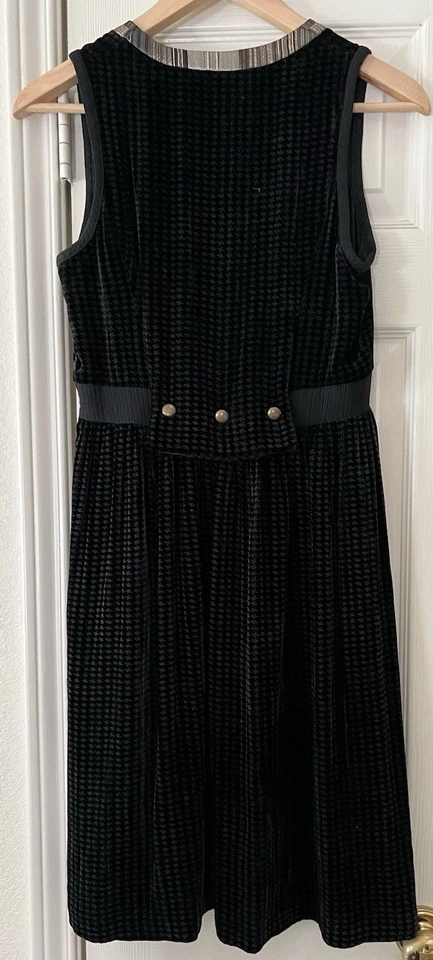 Vestido de pata de gallo de terciopelo Maison Mayle talla 2 Foto 2 de 4