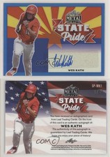 2021 Leaf Metal Draft State Pride Blue Rainbow /35 Wes Kath #SP-WK1 Auto
