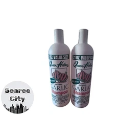 2x QUEEN HELENE HELEN GARLIC SHAMPOO 21 FL OZ UNSCENTED