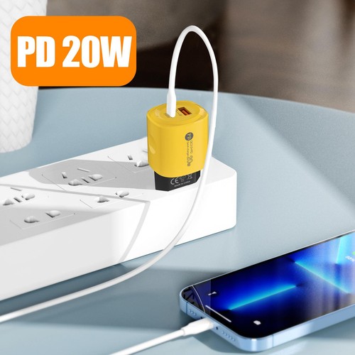 Chargeur Rapide USB C 20W Super Rapide PD Chargeur Prise Multi USB Type - Photo 7 sur 13