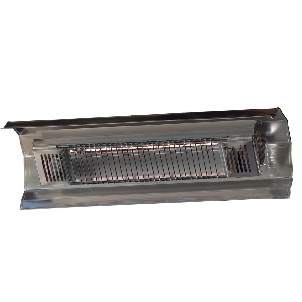 Fire SenseStainless Steel Wall Mounted Infrared Patio Heater Silver - Image 2 of 2