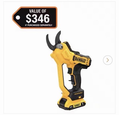 20 VOLT Max 1-1/2 In. Capacity Cordless Battery Powered Pruner Kit.