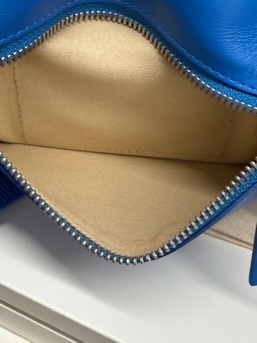 Auténtico Bolso Cinturón Jacquemus La Banane Meunier Cuero Azul - Imagen 8 de 12