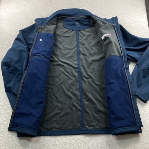 Vintage Nike UCONN Jacket Mens XXL Navy Blue Full Zip Fleece Lined Huskies Y2K - Picture 3 of 12