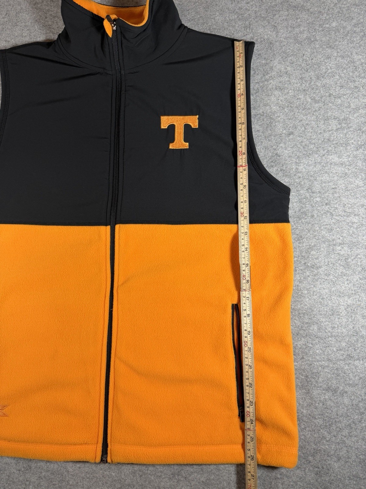 Colosseum Tennessee Volunteers Vest Mens L Orange Black Fleece VOLS Embroidered thumbnail 7