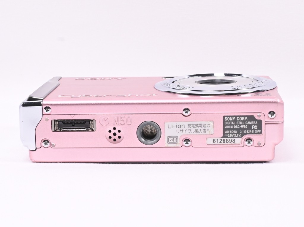 JAPANESE ONLY SONY Cyber-Shot DSC-W80 Pink Digital Camera